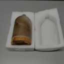 Essential Oil Diffuser Hand Blown Glass Aromatherapy Diffuser - Ultrasonic Cool Mist Scent Aroma Diffuser, Whisper Quiet with Auto Shut-Off, Timer Setting &7 Colors Night Light for Home (Brown Rock)