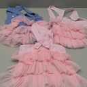 Dog Dresses, Fashion Pet Dog Clothes, Striped Mesh Puppy Dogs Princess Dresses (Pink/Blue/Denim(3pack), XX-Large)