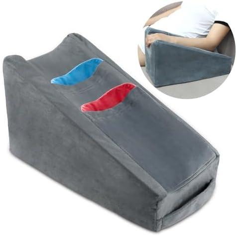 TBXONMOW Arm Elevation Pillow Arm Wedge Pillows for Adults Arm Support Pillow with Pocket for Post Surgery Elbow Rest Pillow with Removable Pillow for Sleeping(Grey)