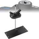 Universal Roof Rack Tire Carrier for 35in Spare Tires | Heavy Duty Carbon Steel Adjustable Mount Bracket with Anti-Theft Lock | Fits SUV/Truck/Cars (Max 35" Diameter)