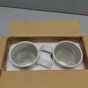 20 OZ Large Coffee Mugs, Grey Marble Ceramic Tall Beer Cups with Handle Set of 2 600 ml Oversized Porcelain Bulk Big Tea Cup for Men Women Gifts Mom and Dad (Gray)