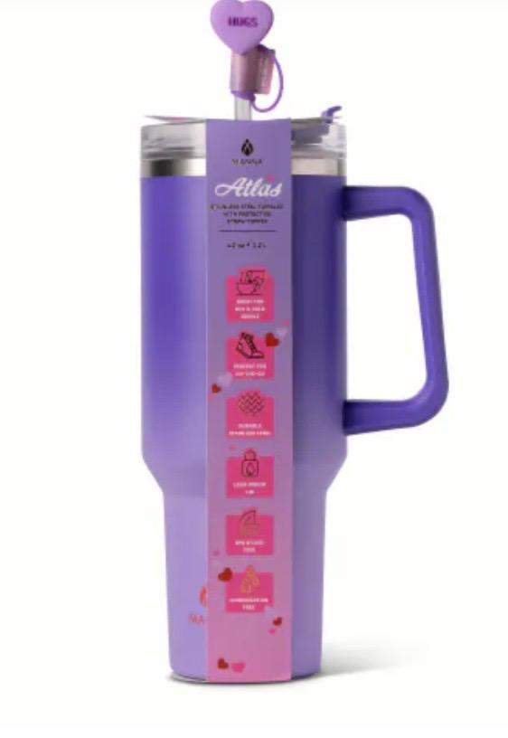 ATLAS Stainless Steel Thumbler Purple