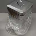 CEROELDA Small Trash Can with Lid-5L/1.3 Gal,Outdoor Dog Poop Garbage Can-Farmhouse Retro Metal Waste Bin w/Step Pedal for Bathroom Bedroom Office-Soft Close-Galvanized Steel