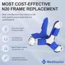 Replacement Frame for Airfit N20,FSA HSA Eligible, Include 1PCS Frame for N20 &1 Pair Clips, Snugly Fit&Wearing Comfort, Great Value CPAP Supplies by Medihealer.