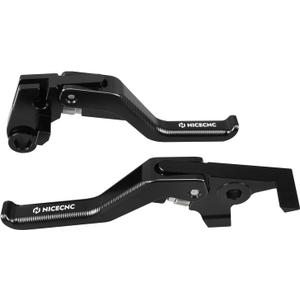 NICECNC Shorty Brake Clutch Lever Brake Clutch Handle Compatible with Yamaha Tenere 700/XTZ700 2019-2024,Tenere 700 World Raid 2022-2024,MT-09 2018-2020,MT-07 2018-2020,Tenere 700 Accessories,Black
