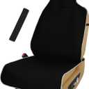 Waterproof Stain Resistant Car Seat Cover for Automotive Van Trucks and SUVs Durable Neoprene Non-Slip Seat Protector with Quick Install Design Perfect for Post Gym Yoga Workout-Black
