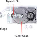 RV Gear Box Linkage with Motor Compatible with Kwikee Electric Steps with A Replace # 366043 1101428 676061 214-1001 2141001 379147 379160