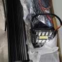 NAOEVO 12Inch LED Light Bar and 2PCS 4Inch LED Pod Lights, 420W 42000LM LED Fog/Driving/Off Road Lights Bar, Spot Flood Combo LED Light Bar with Wiring Harness Kit-3 Lead for Truck ATV Boat