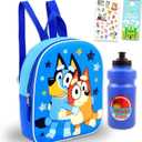 Bluey and Bingo Mini Backpack for Girls - Bundle with 11" Backpack Purse for Toddlers Plus Stickers, Water Bottle, More | Mini Bluey Bag for Kids, Girls