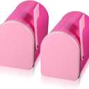 Tandefio 2 Pcs 5'' x 3'' Tinplate Mailbox Toy Mini Tin Small Decorative Tiny Mailbox DIY Craft Gift for Boys and Girls Greeting Card Classroom Party Prize Supply (Pink)