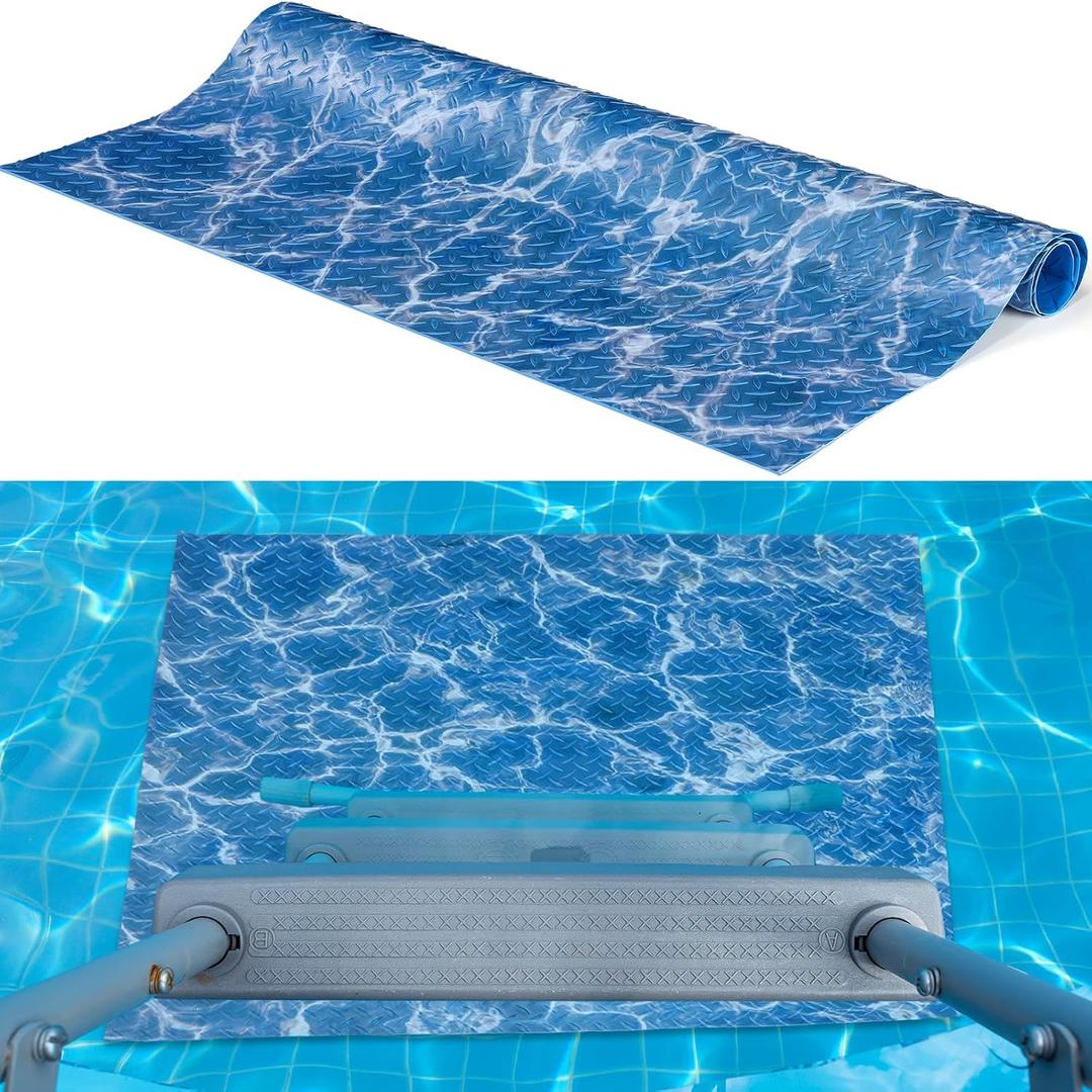 Drydiet Pool Ladder Mat for Above Ground Pools, Non-Slip, 36 x 36 Inch