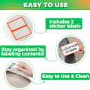 2-Pack Waterproof Outdoor Chaise Lounge Covers for Patio Furniture - Reusable & Heavy-Duty Clear Plastic Outdoor Furniture Covers Waterproof for Lounge Chairs, 84" x 32" x 32"