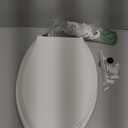 KOHLER 4636-RL-0 Cachet ReadyLatch Elongated Toilet Seat Slow Close, Soft Close Toilet Seat Quiet Lid, Contoured Grip-Tight Bumpers Installation Hardware, Apartment Essentials, White