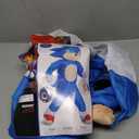 Disguise Sonic Inflatable Kids Costume, Official Sonic Move 3 Inflating Costume with Fan, One Size Child Torn leg