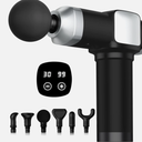 CAMEFER Deep Tissue Massage Gun, Portable Percussion Muscle Massager with 30 Speeds & 5 Attachments, Handheld Electric Back & Neck Massager for Pain Relief