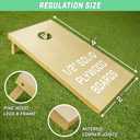 GoSports Solid Wood Premium Cornhole Sets - Choose 4 x 2 ft or 3 x 2 ft - Game Boards Include Set of 8 Cornhole Toss Bags