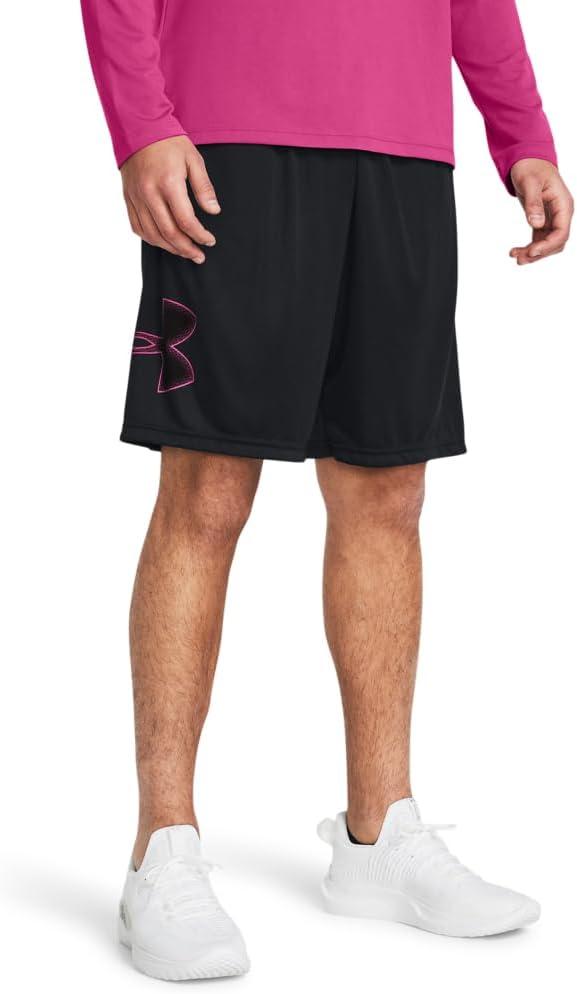 Under Armour Men's Tech Graphic Shorts (Medium, (019) Black / / Astro Pink)