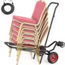 Heavy Duty Stacking Chair Dolly, Holds 12 Chairs, 21 x 42 x 52 inches