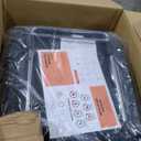 Sweetcrispy Executive Home Office Desk Chair - Ergonomic Big Tall High Back with Footrest & Lumbar Support, Reclining Height Adjustable, Comfy PU Leather Computer Gaming with Swivel Wheels, Black