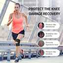 Galvaran Knee Brace with Side Stabilizers Relieve Meniscus Tear Knee Pain ACL MCL Arthritis,Joint Pain Relief, Breathable Adjustable Knee Support Suitable for Men and Women with Sports Injuries (Black),  7.5" x 19"