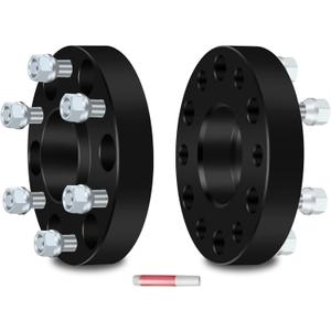 OCPTY 6x5.5 to 6x5.5 Wheel Spacers 1.25 inch 6x139.7 with 14x1.5 Studs 6 Lug hubcentric for 1999-2016 for Silverado 1500 1999-2016 for Sierra 1500 2Pcs Wheel Spacers