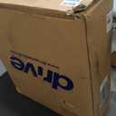 Drive Medical Blue Streak Lightweight Wheelchair - Portable Folding Mobility Aid - Swing-Away Footrests - Desk Arms - Durable Steel Frame - Easy Transport & Storage - 18-Inch Seat