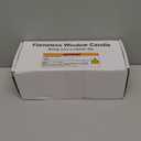 Homemory Real Wax Window Candles with Remote Timer Dimmer, Flameless Taper Candles with Holders, Christmas Candle for Window Battery Operated, LED Candlesticks for Home Holiday Decor,6 Pcs Ivory