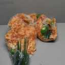 12 Pack Wisteria Hanging Flowers, 45 in /3.7ft Artificial Vine Hanging Flowers for Decoration, Fake Long Rattan Hanging Garland Silk Flowers String for Wedding, Garden, Bedroom, Home Decor-Orange