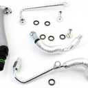4PCS Turbo Oil Return Drain Line and Oil Feed Pipe Kit Compatible with Chevy Cruze Sonic Trax & Buick Encore 1.4 L4 55568031 55592600 25198546 55567067 55587854
