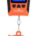 KastKing Fish Scale, WideView Floating Waterproof Digital Scale, 2.5 Large LCD Display, 110lb Capacity, Multi-Mode Pound/Ounces & Kilograms, Stores up to 9 Weights, Fishing Gifts for Men (B: Orange combo)