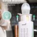 Grownsy Nutri Bottle Warmer with Innovative Auto-Lift Feature, 10-in-1 Fast Baby Bottle Warmer with Night Light, Retain Nutrients Milk Warmer for All Bottles