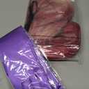 Fish Wigs Halloween Fish Costume Anime Character Cosplay 26 Inches Rose Red Gradient Long Wavy Wig Purple Gloves for Halloween Dress up Party Accessories