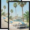 20x30 Poster Frame 2 Pack, 20 x 30 Picture Frame for Posters and Art Prints, Horizontal or Vertical Wall Mounting (Black)