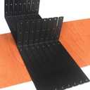 16 Pack - L 16" x H 8" x W1.5, 5mm Thick Black L Shelf Bracket, Iron Shelf Brackets, Metal Shelf Brackets, Floating Shelf, Shelf Supports with Screws