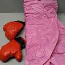 66 Inch Inflatable Punching Bag for Kids, Freestanding Punching Bag for Teen, Boxing Bag with Boxing Gloves for Practicing MMA Karate Taekwondo and Relieve Pent Up Energy (Pink)