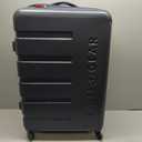 SwissGear 7366 Hardside Expandable Luggage with Spinner Wheels, Navy, Checked-Large 27-Inch