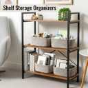 8 Pack Small Storage Baskets for Organizing, Woven Rope Bins for Bathroom, Closet, Shelf Organizer, Cute Cube Decorative Box for Towels, Baby Nursery, Toys, Gift Empty Baskets - 11.5"x7.5"x4.7"-Brown