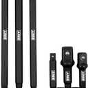 ARES 22025  6-Piece 3-Inch and 6-Inch Impact Grade Socket Adapter Set - Turns Impact Drill Driver into High Speed Socket Driver - 1/4-Inch, 3/8-Inch, and 1/2-Inch Drive with Storage Holder