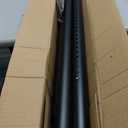 Tension Curtain Rod 51-165In(4.25-13.75Ft), Extra Long Outdoor Curtain Rod No Drilling for Window or Bathroom Patio, Adjustable Spring Shower Rod, Easy to Install Never Rust, Rod Diameter 1.26In-Black