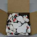 50 Pcs Christmas Nurse Gift Funny Nurse Scrub Snowman Figurines White Elephant Gifts DIY Holiday Snowman Decor Bulk Appreciation Gift for Doctor Rn LPN Medical Assistants