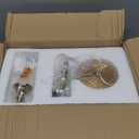 TLOLGT Antique Green Pendant Light Fixtures Vintage Kitchen Lighting Delicate Decorative Pattern 6.3 inches Glass Ceiling Pendant Lighting for Kitchen Island Dining Room with Original Vintage Design