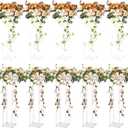 VEVOR 10PCS 23.6inch High Wedding Flower Stand, with Acrylic Laminate,Acrylic Vase Column Geometric Centerpiece Stands, Floral Display Rack for T-Stage Events Reception, Party Decoration Home