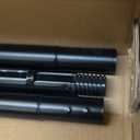 Extra Long Tension Rod 41-165inch Heavy Duty Tension Curtain Rods no Drilling Outdoor Curtain Rod for Patio,Windows,Shower,Doorway,Spring Rods Diameter 1.26inch Black