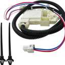 WH08X32657 Washer lid Lock and Harness for GE, Replace WH08X31222 4963152 AP7033485 PD00070146 PS16619254, for Model GTW335ASN2WW GTW465ASN2WW GTW465ASN9WW HTW240ASK6WS GTW220ACK7WW GTW465ASN3WW