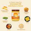 Nutiva Organic Coconut Oil with Non-Dairy Butter Flavor, 14 Ounce (Pack of 2), USDA Organic, Non-GMO, Whole 30 Approved, Vegan & Gluten-Free, Plant-Based Replacement for Butter (EXP 08/14/27)