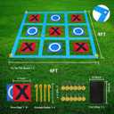 Nattork Outdoor Giant Tic Tac Toe Game for Kids Adult Family, Large Outside Lawn Yard Backyard Carnival Field Day Game, Birthday Party Family Reunion Games Playground
