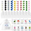 50 Sets Employee Appreciation Gifts Bulk, Animal Pun Note Cards Inspirational Pocket Favors Staff Appreciation Gifts, Resin Animals Thank You Gift Bulk for Coworkers, 50 PCS