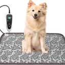 Dog Heating Pad for Dogs 28x18in Waterproof Pet Heating Pad Smart Thermostat Switch, Whelping Supplies Heated Dog BedAdding Wire Rope Wires Puppy Heating Pad Mat-Rose