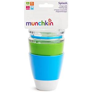 munchkin 2 pack kids cups, 7oz, Green And Pink