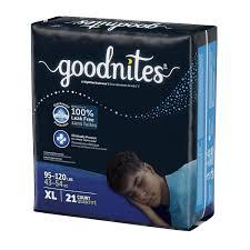 Goodnites Boys' Nighttime Underwear, Size XXL (120-165 lbs), 24 Ct (2 Packs of 12), Packaging May Vary
